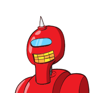 Cute cartoon robot